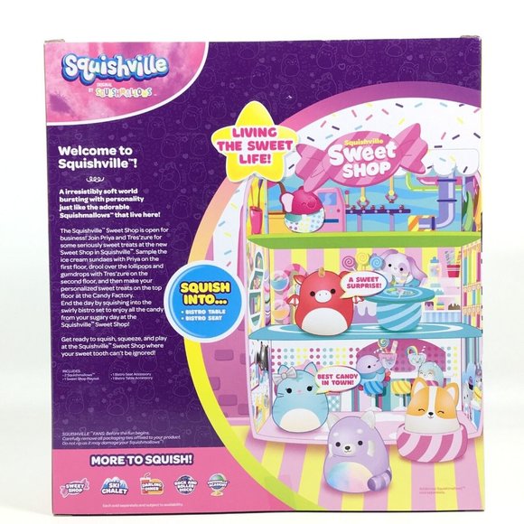 Squishmallows 12" Squishville Sweets Shop Playset With 2 Minis Priya & Tres’zure - Picture 7 of 16